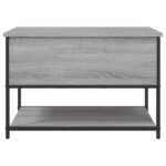 Banc de rangement sonoma gris 70x42,5x47 cm bois d'ingénierie – Image 5