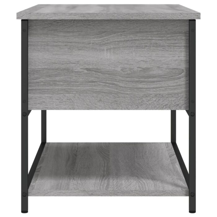 Banc de rangement sonoma gris 70x42,5x47 cm bois d'ingénierie – Image 6