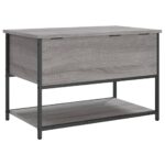 Banc de rangement sonoma gris 70x42,5x47 cm bois d'ingénierie – Image 7