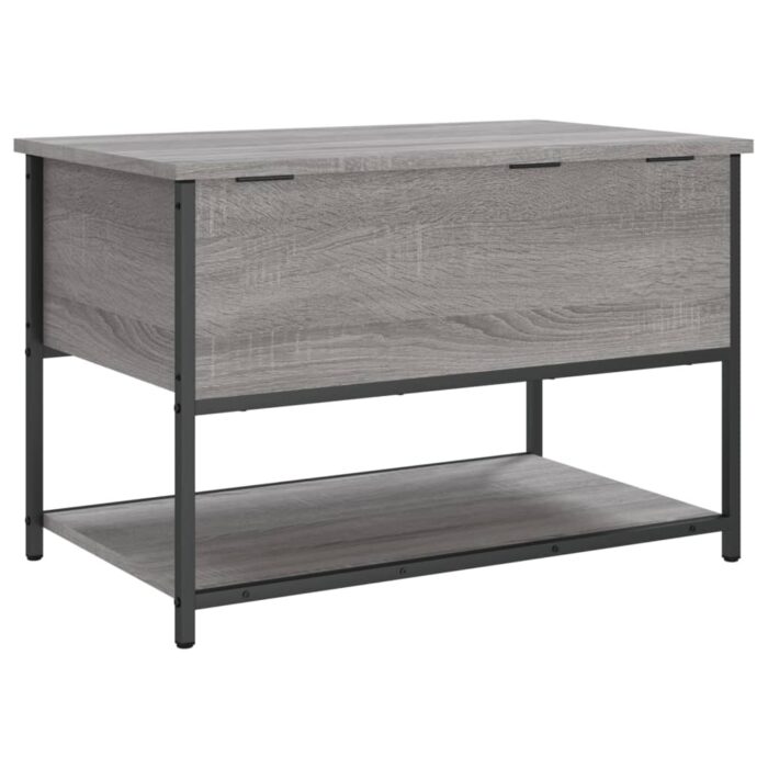 Banc de rangement sonoma gris 70x42,5x47 cm bois d'ingénierie – Image 7