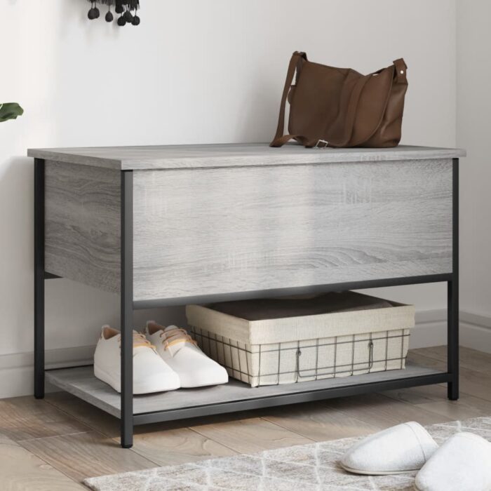 VXL8721012340725_m_en_hd_1.jpg Banc de rangement sonoma gris 70x42,5x47 cm bois d'ingénierie – Image 1