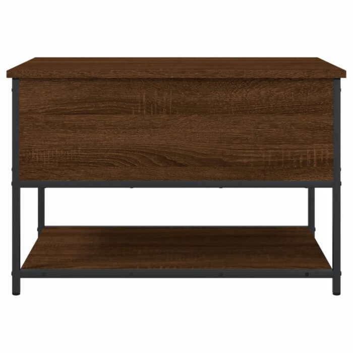 Banc de rangement chêne marron 70x42,5x47 cm bois d'ingénierie – Image 5