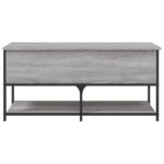 Banc de rangement sonoma gris 100x42,5x47 cm bois d'ingénierie – Image 5