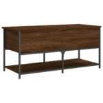 Banc de rangement chêne marron 100x42,5x47 cm bois d'ingénierie – Image 7