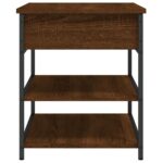 Banc à chaussures chêne marron 70x42,5x50 cm bois d'ingénierie – Image 6