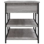 Banc à chaussures sonoma gris 100x42,5x50 cm bois d'ingénierie – Image 6