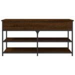 Banc à chaussures chêne marron 100x42,5x50 cm bois d'ingénierie – Image 5