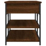 Banc à chaussures chêne marron 100x42,5x50 cm bois d'ingénierie – Image 6