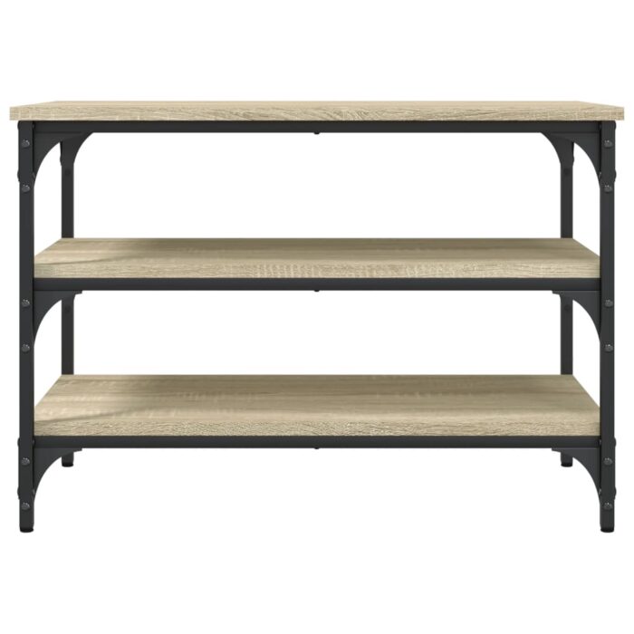 Banc à chaussures chêne sonoma 70x38,5x49 cm bois d'ingénierie – Image 3