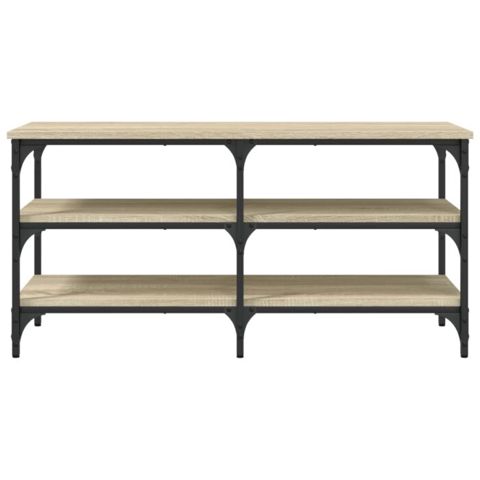 Banc à chaussures chêne sonoma 100x38,5x49 cm bois d'ingénierie – Image 3