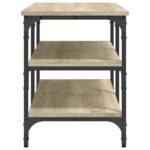 Banc à chaussures chêne sonoma 100x38,5x49 cm bois d'ingénierie – Image 4