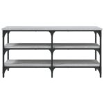Banc à chaussures sonoma gris 100x38,5x49 cm bois d'ingénierie – Image 3