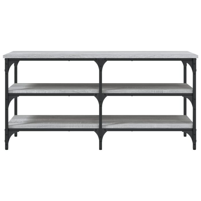Banc à chaussures sonoma gris 100x38,5x49 cm bois d'ingénierie – Image 3