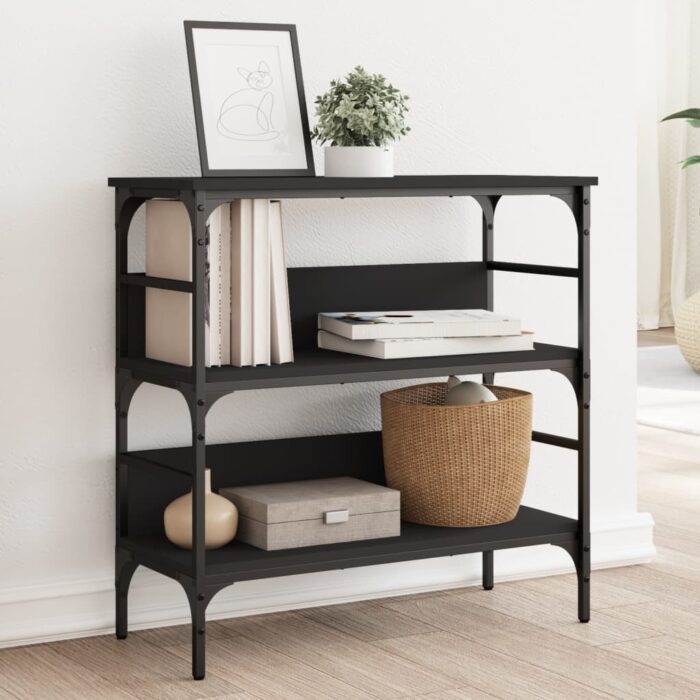 VXL8721012341043_m_en_hd_1.jpg Table console noir 75x32x75 cm bois d'ingénierie – Image 1