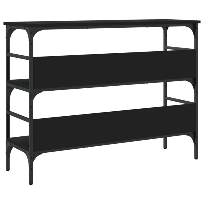 Table console noir 100x32x75 cm bois d'ingénierie – Image 5