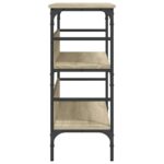 Table console chêne sonoma 100x32x75 cm bois d'ingénierie – Image 4