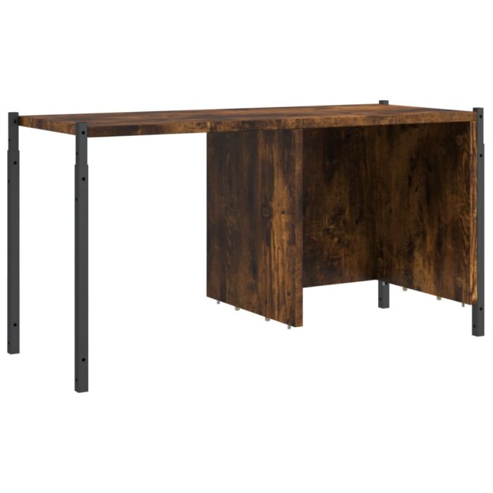 Bibliothèque chêne fumé 72x28x172 cm bois d'ingénierie – Image 8