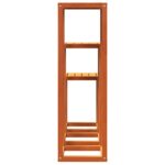 Supports pour plantes 3 pcs marron cire bois de pin massif – Image 4