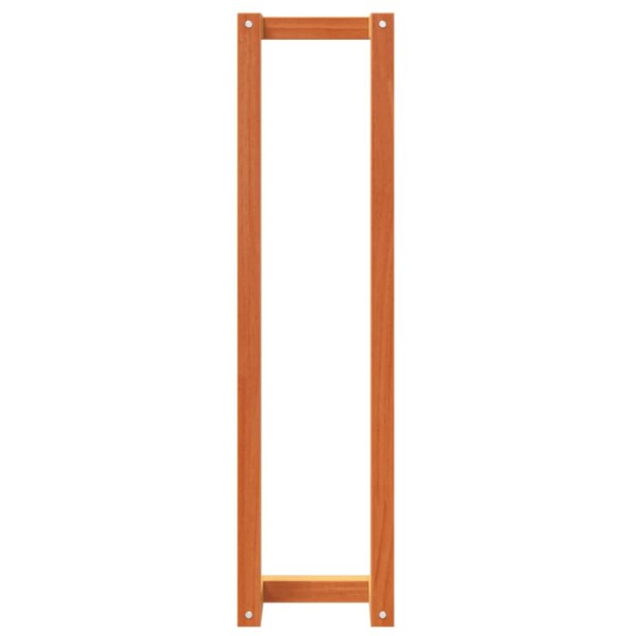 Porte-serviette marron cire 23x18x90 cm bois de pin massif – Image 3