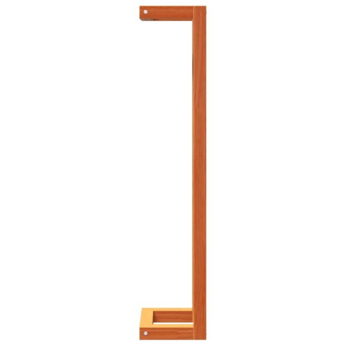 Porte-serviette marron cire 23x18x90 cm bois de pin massif – Image 4