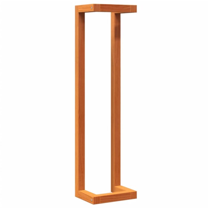 Porte-serviette marron cire 23x18x90 cm bois de pin massif – Image 5