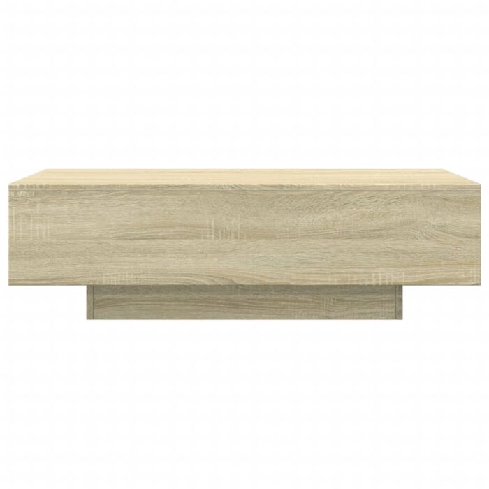 Table basse chêne sonoma 100x49,5x31 cm bois d'ingénierie – Image 2