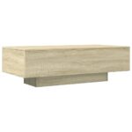 Table basse chêne sonoma 100x49,5x31 cm bois d'ingénierie – Image 4