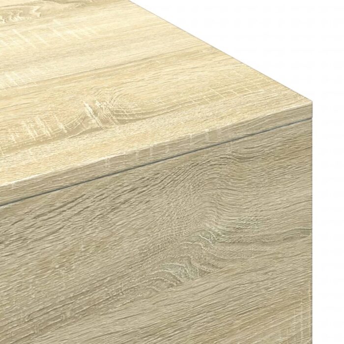 Table basse chêne sonoma 100x49,5x31 cm bois d'ingénierie – Image 5