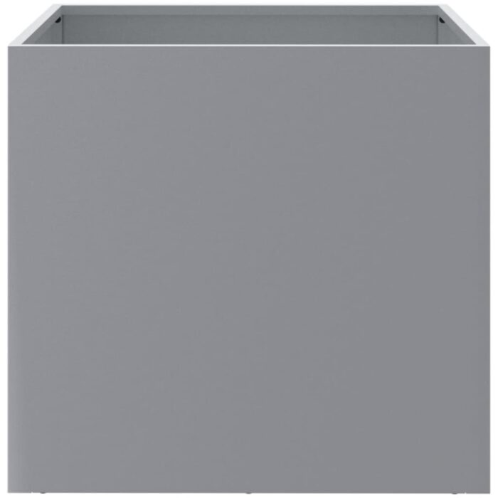 Jardinière argenté 42x40x39 cm acier galvanisé – Image 2