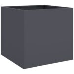 Jardinière anthracite 49x47x46 cm acier – Image 5