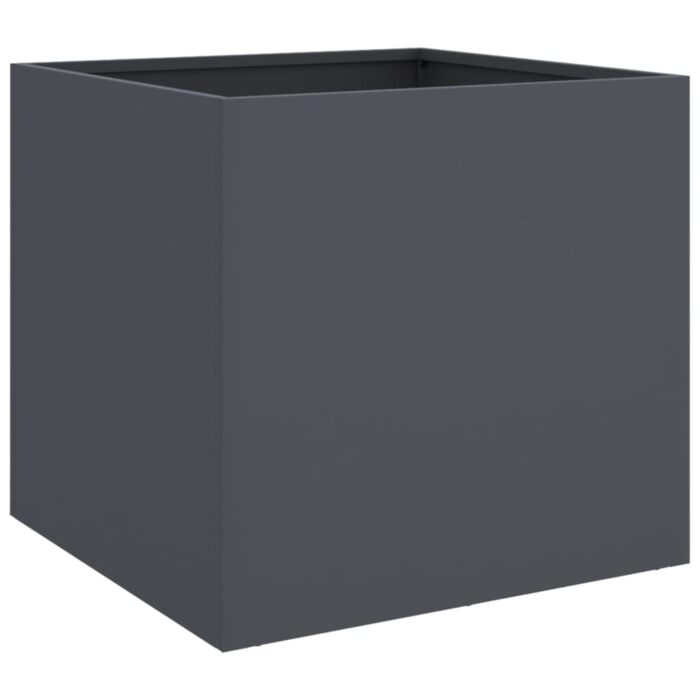 Jardinière anthracite 49x47x46 cm acier – Image 5