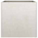 Jardinière argenté 49x47x46 cm acier inoxydable – Image 4