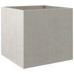 Jardinière argenté 49x47x46 cm acier inoxydable – Image 5