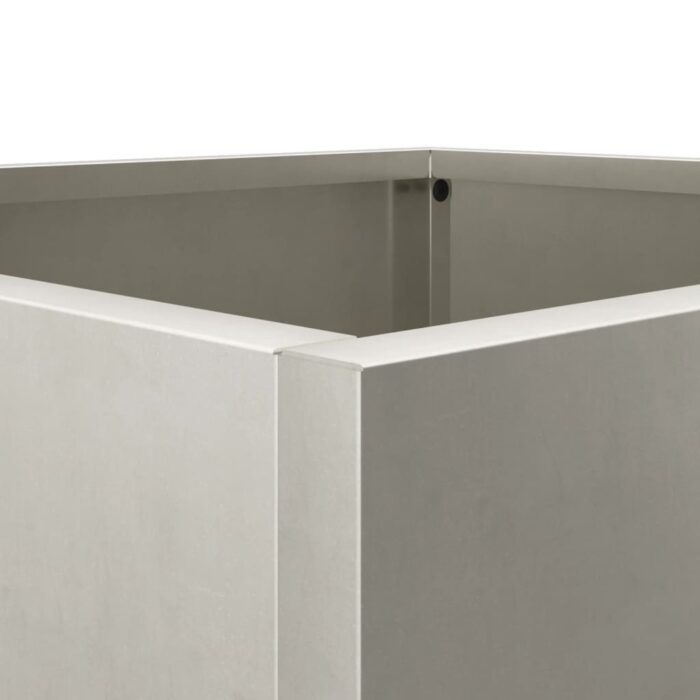 Jardinières 2 pcs argenté 49x47x46 cm acier inoxydable – Image 6