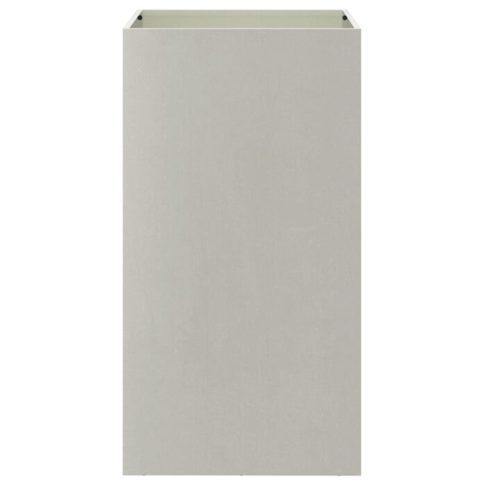 Jardinière argenté 42x38x75 cm acier inoxydable – Image 2