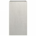 Jardinière argenté 42x38x75 cm acier inoxydable – Image 3