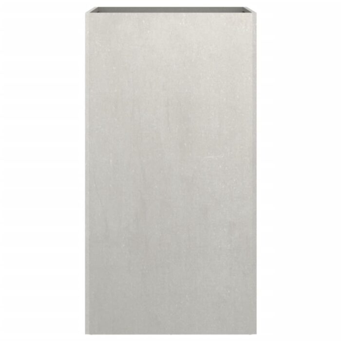 Jardinière argenté 42x38x75 cm acier inoxydable – Image 3