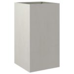 Jardinière argenté 42x38x75 cm acier inoxydable – Image 4
