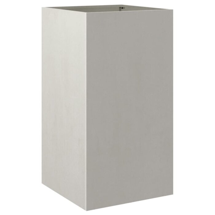 Jardinière argenté 42x38x75 cm acier inoxydable – Image 4