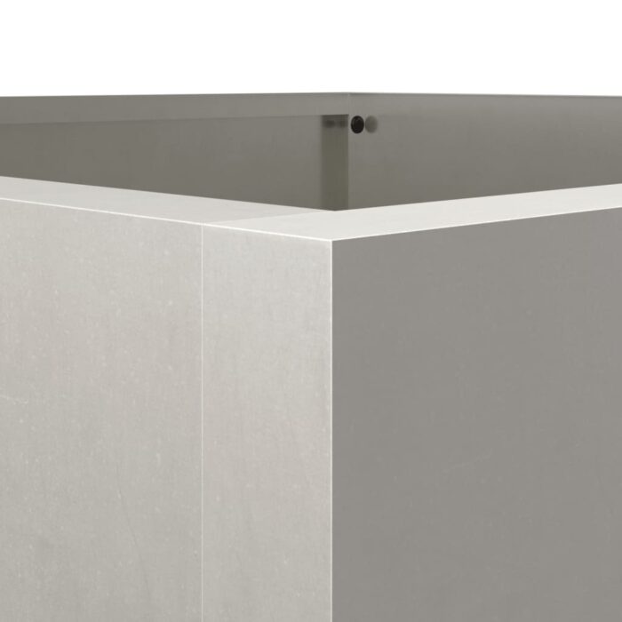 Jardinière argenté 42x38x75 cm acier inoxydable – Image 5