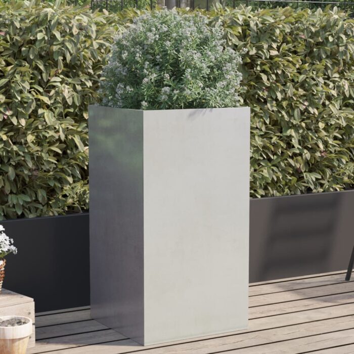 VXL8721012364394_m_en_hd_1.jpg Jardinière argenté 42x38x75 cm acier inoxydable – Image 1