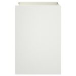 Jardinière blanc 52x48x75 cm acier – Image 2