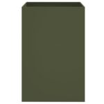 Jardinière vert olive 52x48x75 cm acier – Image 3