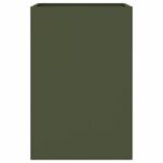 Jardinière vert olive 52x48x75 cm acier – Image 4