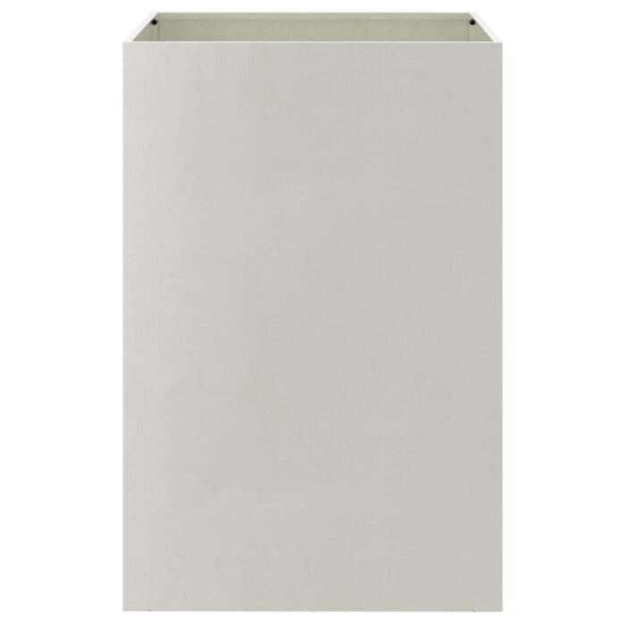Jardinière argenté 52x48x75 cm acier inoxydable – Image 3