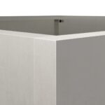 Jardinière argenté 52x48x75 cm acier inoxydable – Image 6