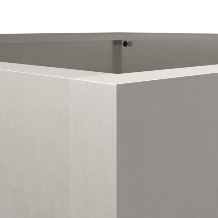 Jardinière argenté 52x48x75 cm acier inoxydable – Image 6