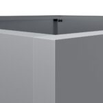 Jardinière argenté 52x48x75 cm acier galvanisé – Image 6