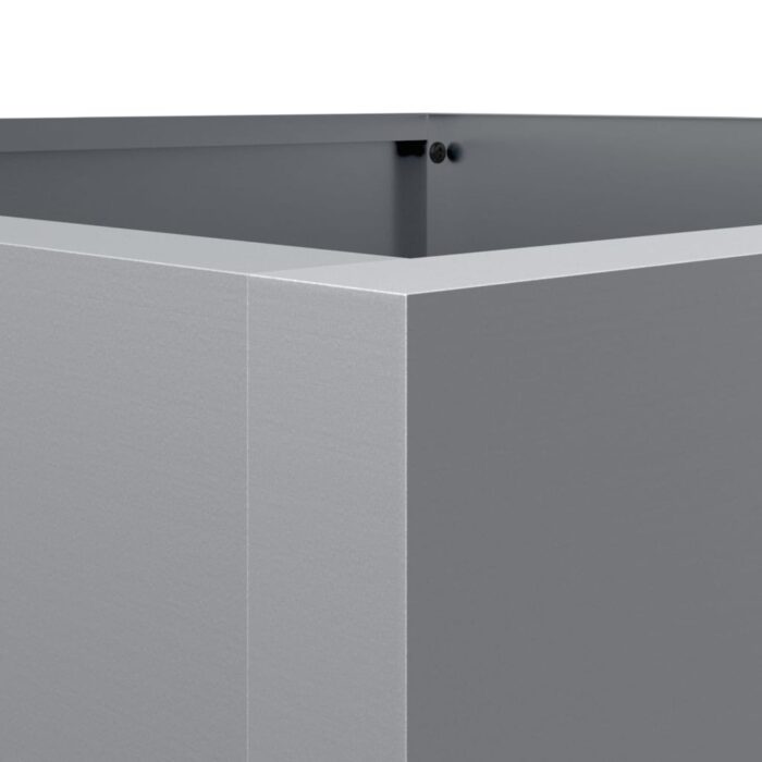 Jardinière argenté 52x48x75 cm acier galvanisé – Image 6