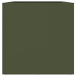 Jardinière vert olive 62x30x29 cm acier – Image 4